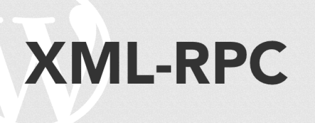 Disable XML-RPC