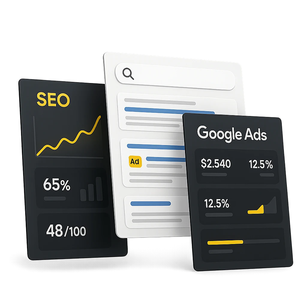 خدمات سئو و تبلیغات گوگل منتووب